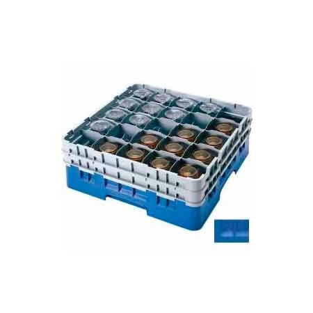 Cambro Cambro - Camrack  Glass Rack Low Profile 25 Compartments 12-5/8" Max. Height Blue 25S1214168